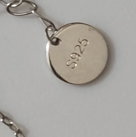 925 sterling silver cross charms necklace 18" euc dainty chain crosses religious - Picture 3 of 7